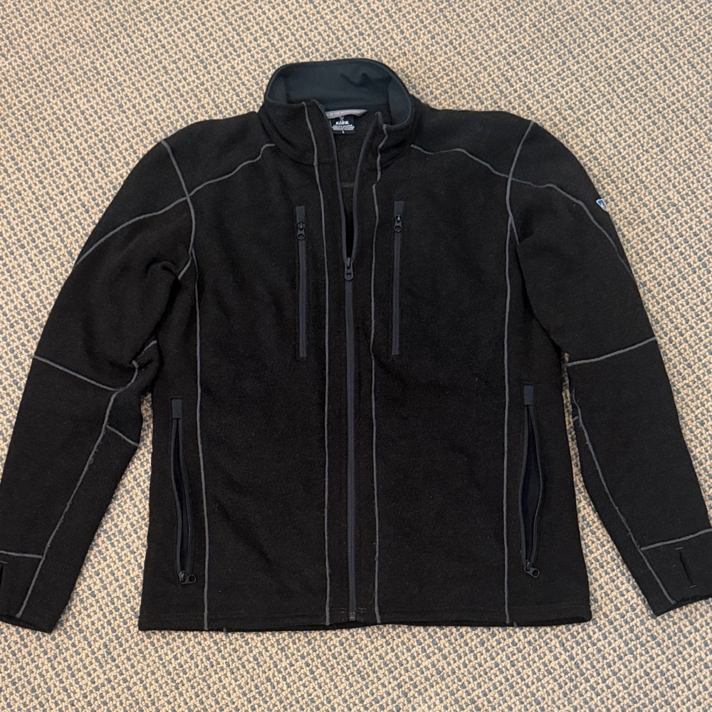 Kuhl Men's Black Lightweight Fleece Jacket